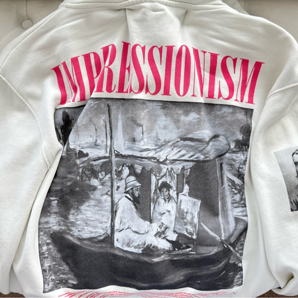 OFF-WHITE Hoodie with Impressionism Print